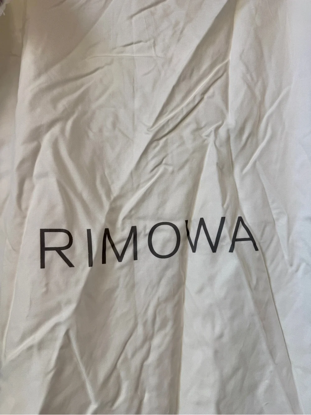 RIMOWA White Drawstring Luggage Dust Bag Travel Storage Cover 26” x 32”